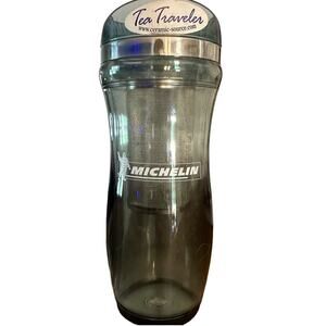 New Michelin Man Logo Tea Traveler Clear Insulated Tumbler